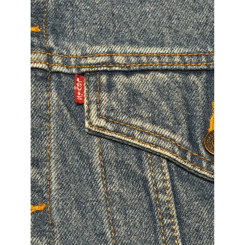 Vintage Y2K Levi's 70508-7112 Relaxed Trucker Denim Jacket Mens M 2003 Blue